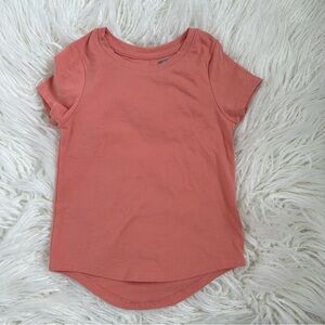 Cat & Jack Target Toddler Girls Coral Short Sleeve Shirt Size 4T